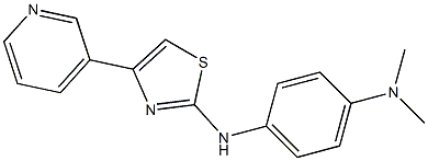 N-[4-(dimethylamino)phenyl]-N-(4-pyridin-3-yl-1,3-thiazol-2-yl)amine Struktur