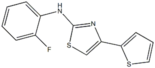 N-(2-fluorophenyl)-N-[4-(2-thienyl)-1,3-thiazol-2-yl]amine Struktur