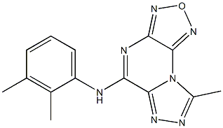 N-(2,3-dimethylphenyl)-N-(8-methyl[1,2,5]oxadiazolo[3,4-e][1,2,4]triazolo[4,3-a]pyrazin-5-yl)amine Struktur