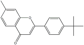 2-(4-tert-butylphenyl)-7-methyl-4H-chromen-4-one Struktur