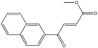 methyl 4-(2-naphthyl)-4-oxo-2-butenoate Struktur