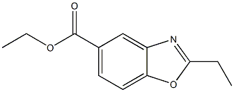 ethyl 2-ethyl-1,3-benzoxazole-5-carboxylate Struktur