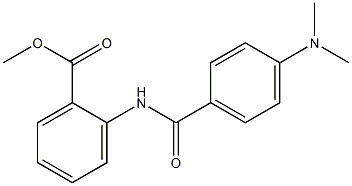 methyl 2-{[4-(dimethylamino)benzoyl]amino}benzoate Struktur