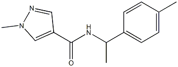 1-methyl-N-[1-(4-methylphenyl)ethyl]-1H-pyrazole-4-carboxamide Struktur