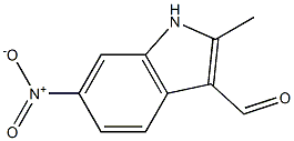 6-nitro-2-methyl-1H-indole-3-carbaldehyde Struktur