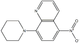 5-nitro-8-(1-piperidinyl)quinoline Struktur