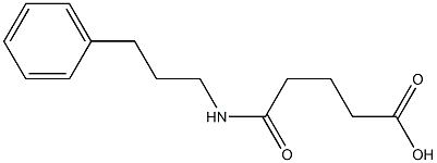 5-oxo-5-[(3-phenylpropyl)amino]pentanoic acid Struktur