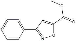 methyl 3-phenyl-5-isoxazolecarboxylate Struktur