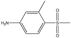 3-methyl-4-(methylsulfonyl)aniline Struktur