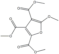 trimethyl 5-methoxy-2,3,4-furantricarboxylate Struktur