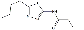 N-(5-butyl-1,3,4-thiadiazol-2-yl)butanamide Struktur