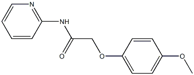 2-(4-methoxyphenoxy)-N-(2-pyridinyl)acetamide Struktur