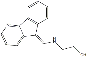 2-[(5H-indeno[1,2-b]pyridin-5-ylidenemethyl)amino]ethanol Struktur