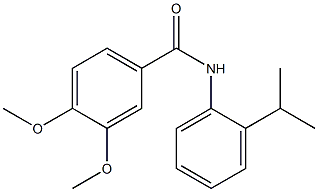 N-(2-isopropylphenyl)-3,4-dimethoxybenzamide Struktur