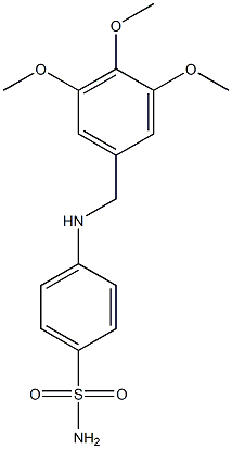 4-[(3,4,5-trimethoxybenzyl)amino]benzenesulfonamide Struktur