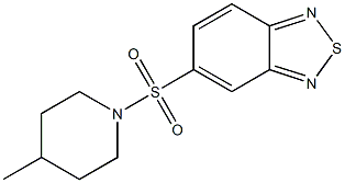 5-[(4-methyl-1-piperidinyl)sulfonyl]-2,1,3-benzothiadiazole Struktur