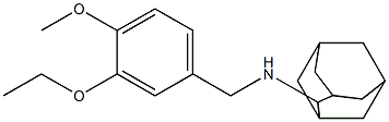 N-(2-adamantyl)-N-(3-ethoxy-4-methoxybenzyl)amine Struktur