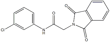 N-(3-chlorophenyl)-2-(1,3-dioxo-1,3-dihydro-2H-isoindol-2-yl)acetamide Struktur