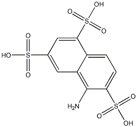 1-Naphthylamine-2,5,7-trisulfonic acid Struktur