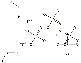 Titanium phosphate,dihydrate Struktur