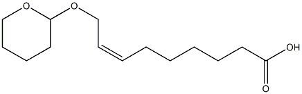 cis-9-(Tetrahydro-2H-pyran-2-yloxy)-7-nonenoic  acid Struktur