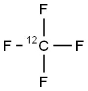 Tetrafluoromethane-12C Struktur