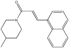 (E)-1-(4-methyl-1-piperidinyl)-3-(1-naphthyl)-2-propen-1-one Struktur