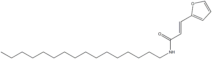 (E)-3-(2-furyl)-N-hexadecyl-2-propenamide Struktur