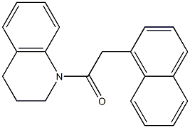 1-[3,4-dihydro-1(2H)-quinolinyl]-2-(1-naphthyl)-1-ethanone Struktur