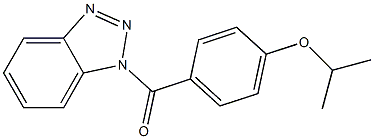 1H-1,2,3-benzotriazol-1-yl(4-isopropoxyphenyl)methanone Struktur