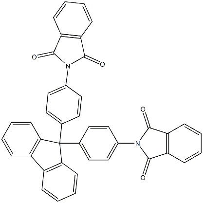 2-(4-{9-[4-(1,3-dioxo-1,3-dihydro-2H-isoindol-2-yl)phenyl]-9H-fluoren-9-yl}phenyl)-1H-isoindole-1,3(2H)-dione Struktur