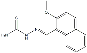 2-[(E)-(2-methoxy-1-naphthyl)methylidene]-1-hydrazinecarbothioamide Struktur