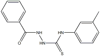 2-benzoyl-N-(3-methylphenyl)-1-hydrazinecarbothioamide Struktur