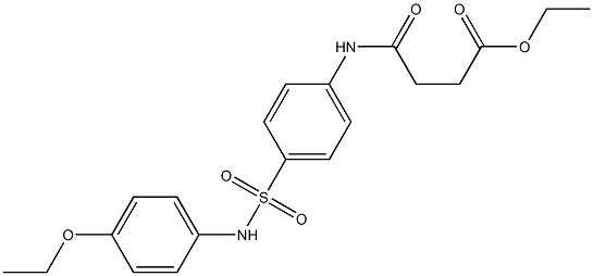 ethyl 4-{4-[(4-ethoxyanilino)sulfonyl]anilino}-4-oxobutanoate Struktur