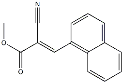 methyl (E)-2-cyano-3-(1-naphthyl)-2-propenoate Struktur