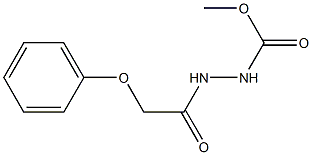 methyl 2-(2-phenoxyacetyl)-1-hydrazinecarboxylate Struktur