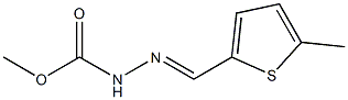 methyl 2-[(E)-(5-methyl-2-thienyl)methylidene]-1-hydrazinecarboxylate Struktur