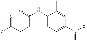 methyl 4-(2-methyl-4-nitroanilino)-4-oxobutanoate Struktur