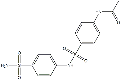 N-(4-{[4-(aminosulfonyl)anilino]sulfonyl}phenyl)acetamide Struktur