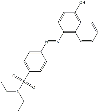 N,N-diethyl-4-[(E)-2-(4-hydroxy-1-naphthyl)diazenyl]benzenesulfonamide Struktur