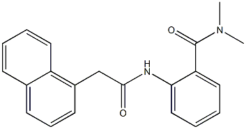 N,N-dimethyl-2-{[2-(1-naphthyl)acetyl]amino}benzamide Struktur