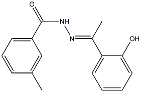 N'-[(E)-1-(2-hydroxyphenyl)ethylidene]-3-methylbenzohydrazide Struktur