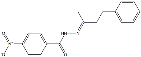 N'-[(E)-1-methyl-3-phenylpropylidene]-4-nitrobenzohydrazide Struktur