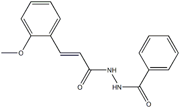 N'-[(E)-3-(2-methoxyphenyl)-2-propenoyl]benzohydrazide Struktur