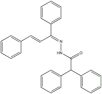 N'-[(Z,2E)-1,3-diphenyl-2-propenylidene]-2,2-diphenylacetohydrazide Struktur