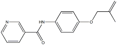 N-{4-[(2-methyl-2-propenyl)oxy]phenyl}nicotinamide Struktur