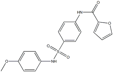 N-{4-[(4-methoxyanilino)sulfonyl]phenyl}-2-furamide Struktur