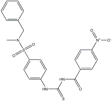 N-benzyl-N-methyl-4-({[(4-nitrobenzoyl)amino]carbothioyl}amino)benzenesulfonamide Struktur