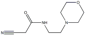 2-cyano-N-(2-morpholinoethyl)acetamide Struktur