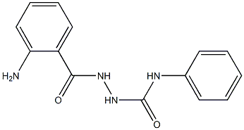 2-(2-aminobenzoyl)-N-phenyl-1-hydrazinecarboxamide Struktur